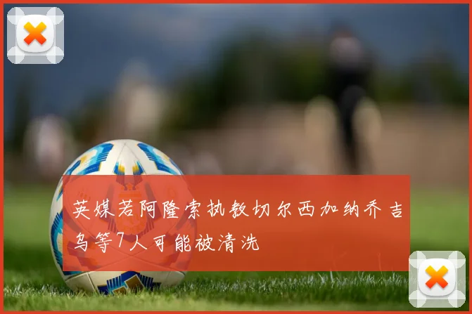 英媒若阿隆索执教切尔西加纳乔吉乌等7人可能被清洗